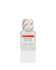 0.25% Trypsin (Soluble in D-Hank's,no EDTA,no Phenol Red) servicebio G4011-100ML