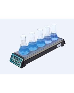 5 / 10 / 15 Station Heated Magnetic Stirrer with Microprocessor & Brushless Motor MS HP5M/MS HP10M/MS HP15M jetlifescience STR000005